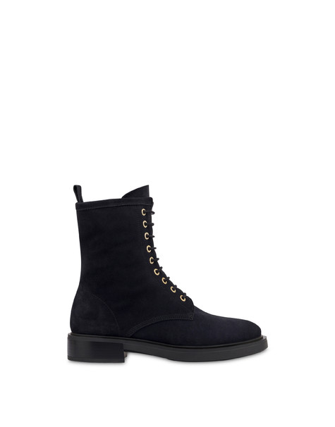 Cambridge Ankle Boots In Split Leather Grey