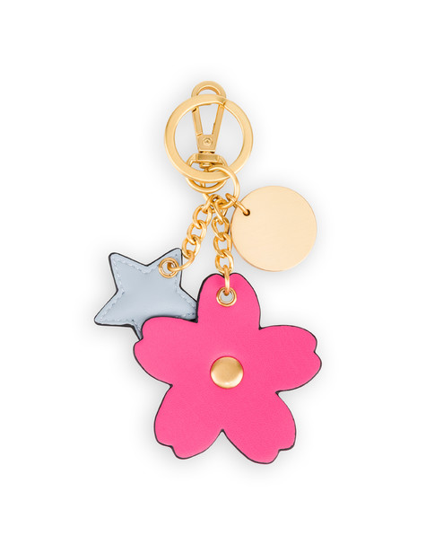 Portachiavi Con Charms Fuxia/cielo