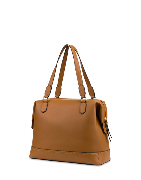 Barrel Bag Crown In Grained Pu Tan