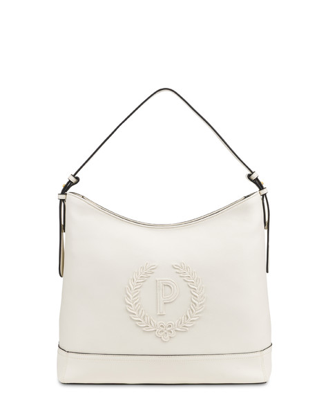 Hobo Bag Crown In Grained Pu Avorio