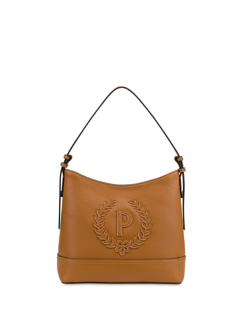 Hobo Bag Crown In Grained Pu Tan