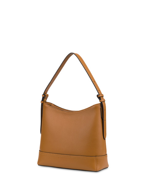Hobo Bag Crown In Grained Pu Tan