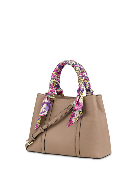 Handle Bag Lirio Small In Soft Pu Taupe/taupe
