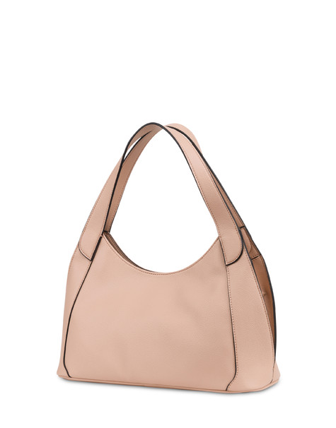 Sabrina Small Hobo Bag In Faux Suede Nude