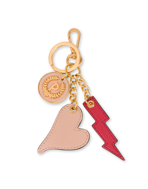 Portachiavi Con Charms Nude/rosso