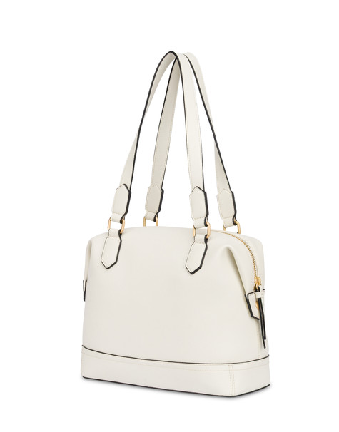 Barrel Bag Crown In Grained Pu Avorio