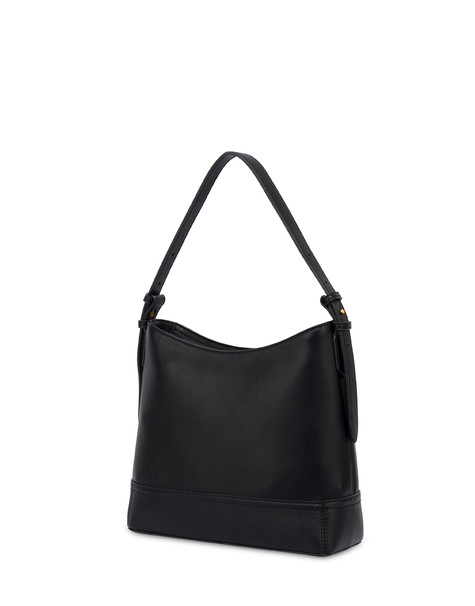 Hobo Bag Crown In Grained Pu Nero