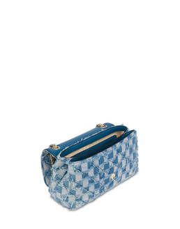 Borsa a spalla in check denim Waltzer Night Photo 4