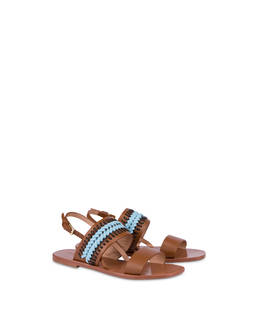 Flache Sandalen aus Rodeo-Kalbsleder Photo 2