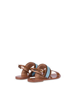 Flache Sandalen aus Rodeo-Kalbsleder Photo 3