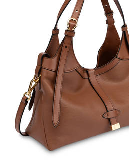 Double Handle Small Mia in Vitello Granato Photo 4