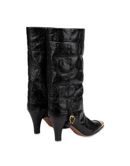 Muse Boot in Crocodile Print Calfskin Photo 3