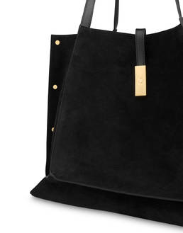 Austin Small Double Handle Bag in Split Leather Photo 4 Austin Small Double Handle Bag in Split Leather Photo 4