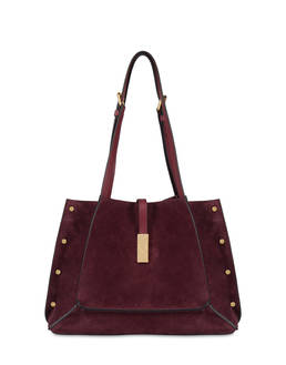 Austin Small Double Handle Bag in Split Leather Photo 1 Austin Small Double Handle Bag in Split Leather Photo 1