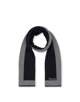 Schal aus Wollmischung mit Chevron-Druck Photo 2