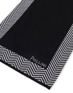 Schal aus Wollmischung mit Chevron-Druck Photo 3