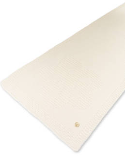Schal aus Wollmischung mit Ton-in-Ton-Jacquard-Blume Photo 3