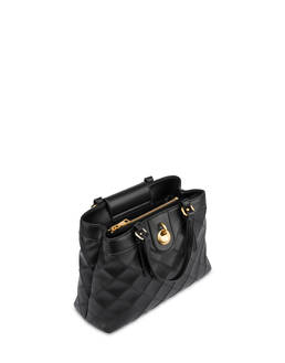 Small Double Handle Bag Drop Matelassè faux leather Photo 3