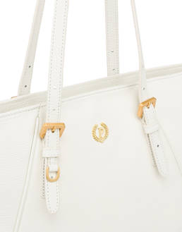 Medium Double Handle Bag Echos Real Leather Photo 4