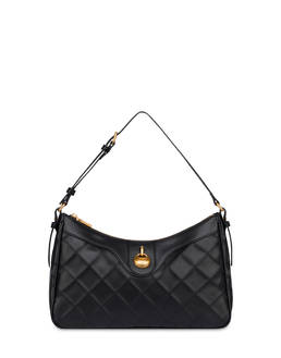 Small Matelassé (Quilted) Drop Shoulder Bag in Faux Leather Photo 1