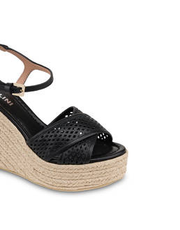 Sandalo Wedge Glam in Vitello Photo 4
