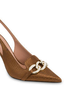 Pump Chain Light in Vitello Corteccia Photo 4