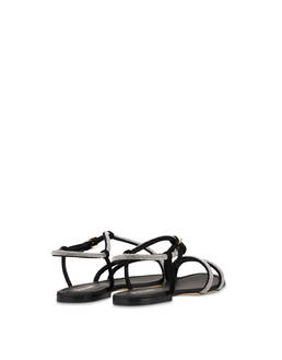 Sandalo Flat Bling Bling in Camoscio Photo 3