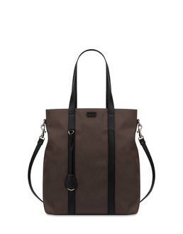 Borsa a spalla in nylon e vitello Photo 1