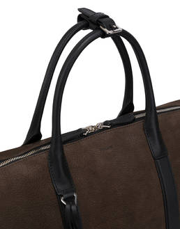 Borsa da viaggio in nabuk e vitello Photo 4
