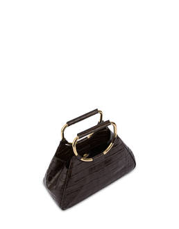 Armour handbag in crocodile print calfskin Photo 3