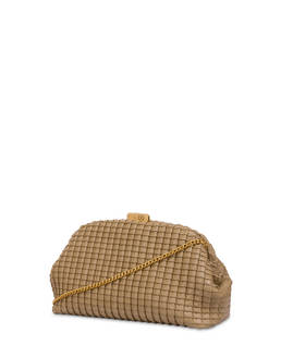 Cloud Clutch in Mini Grained Lux Pleated PU Photo 2