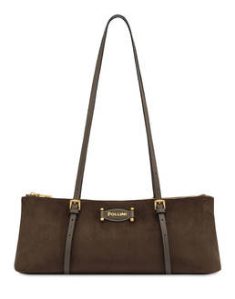 Borsa a spalla Wrap in fabric suede e plain pu Photo 1