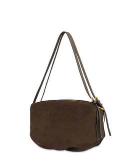 Borsa a spalla Wrap in fabric suede e plain pu Photo 2