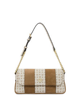 Borsa a spalla Interplay in fabric suede ed Heritage pvc Photo 1