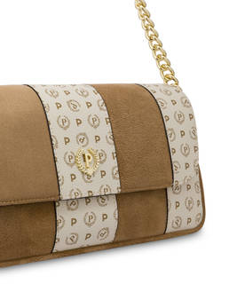 Borsa a spalla Interplay in fabric suede ed Heritage pvc Photo 4
