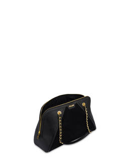 Borsa a spalla Frame in mini grained pu e fabric suede Photo 3