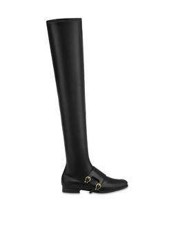 Stivale over the knee Kaleido in soft pu e vitello Photo 1