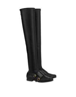 Stivale over the knee Kaleido in soft pu e vitello Photo 2