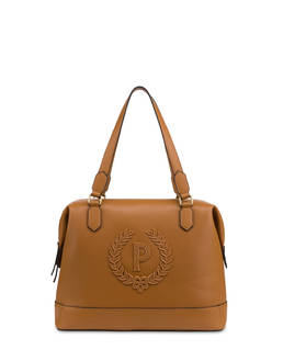 Barrel Bag Crown in Grained Pu Photo 1