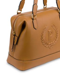 Barrel Bag Crown in Grained Pu Photo 4