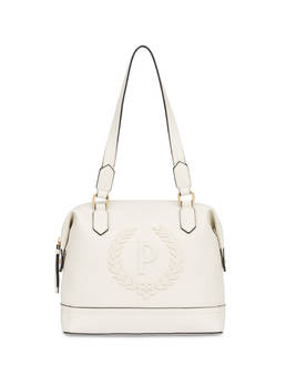 Barrel Bag Crown in Grained Pu Photo 1