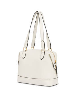 Barrel Bag Crown in Grained Pu Photo 2