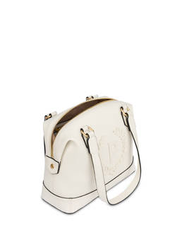 Barrel Bag Crown in Grained Pu Photo 3